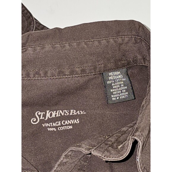 St‎ John's Bay vintage men's long sleeve button up Sz M - Picture 11 of 14